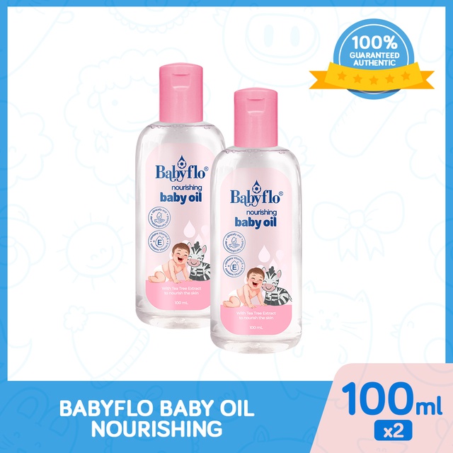 Babyflo Baby Oil Skin Nourishing 100ml x2 | Shopee Philippines