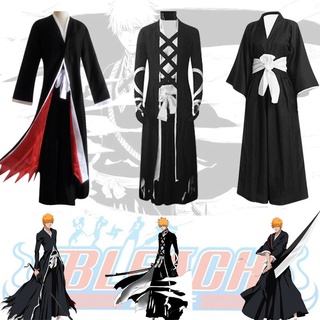 Anime Bleach Kurosaki Ichigo Cloak Cosplay Costume Thousand Year Bloody Fullbring Bankai Look Cosplay Halloween