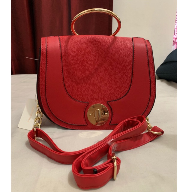 NEW PRIMARK BRAND RED SLING BAG FROM HOLLAND | Shopee Philippines