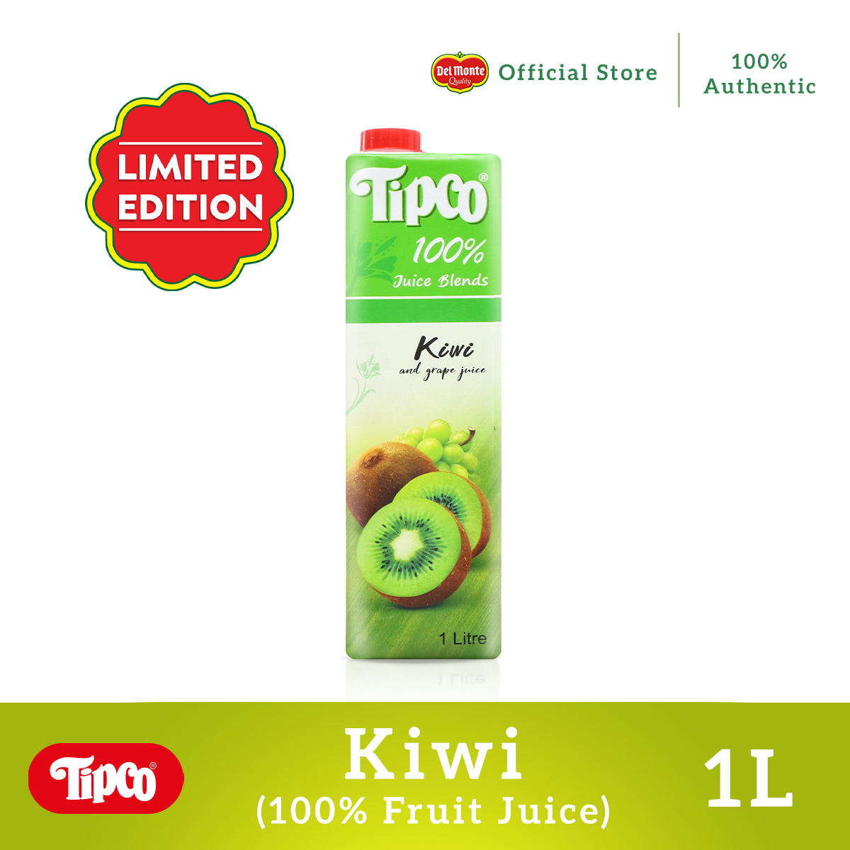 Tipco 100 Kiwi Fruit Juice 1L Tetra (LIMITED EDITION) Shopee Philippines