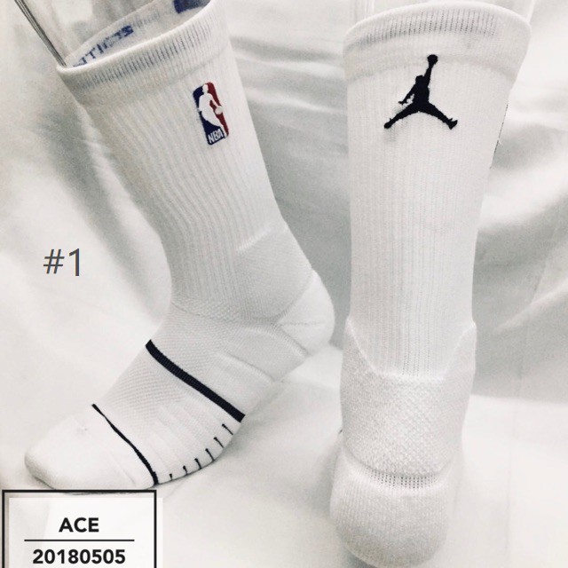 white nike tall socks