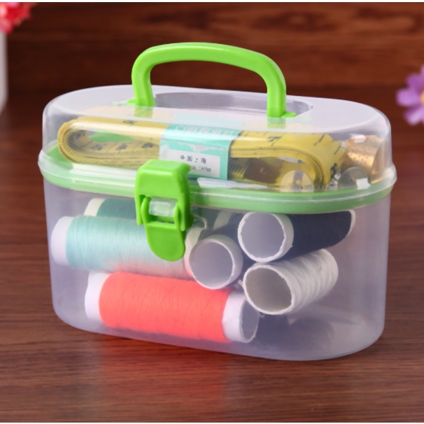 Sewing Storage Kit Box Needle Threads Scissor Accessory Storage Box Sundries Storage Box