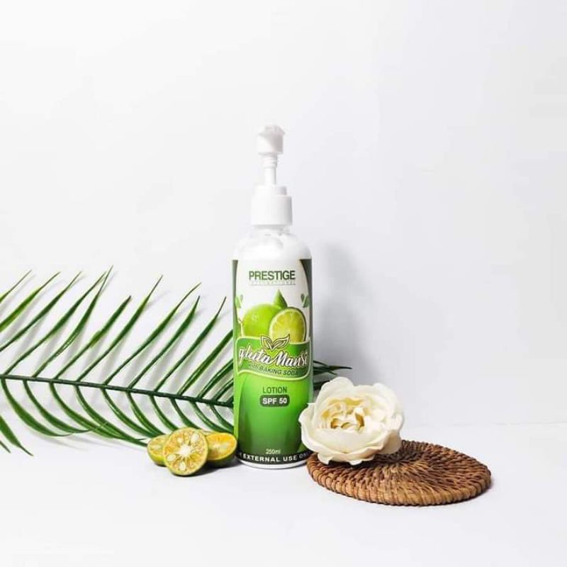 0GLUTAMANSI LOTION with BAKING SODA SPF 50 by Prestige Shopee Philippines