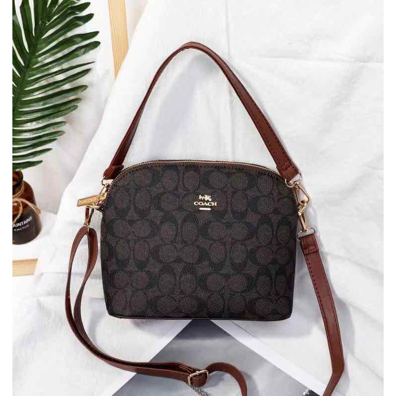 Coach Leather Sling Bag Ladies Bag Shopee Philippines