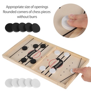 Wooden Sling puck Board Game Bouncing Hockey Fast Sling Puck Super Winner foosball table Children's day gift