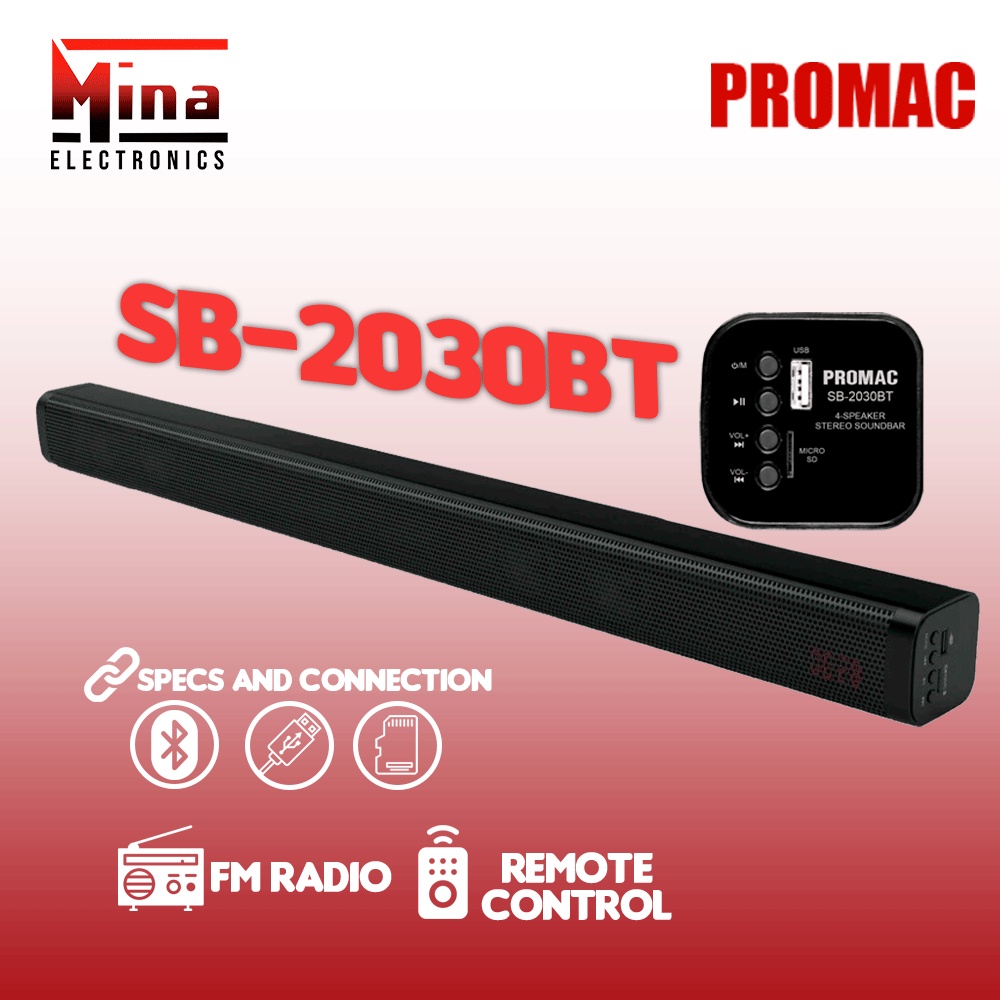 automatisk magi retfærdig Promac Soundbar SB-2030BT | Shopee Philippines