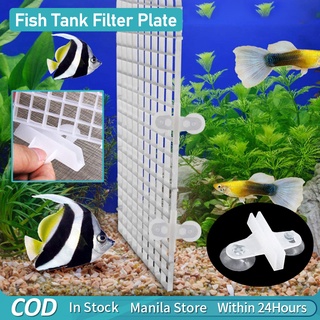 Aquarium Grid Divider Tray White Fish Tank Divider Filter Fish Tank Bottom Isolation