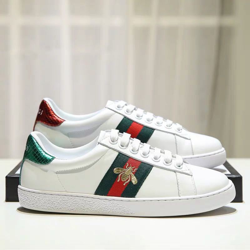 red and green gucci trainers