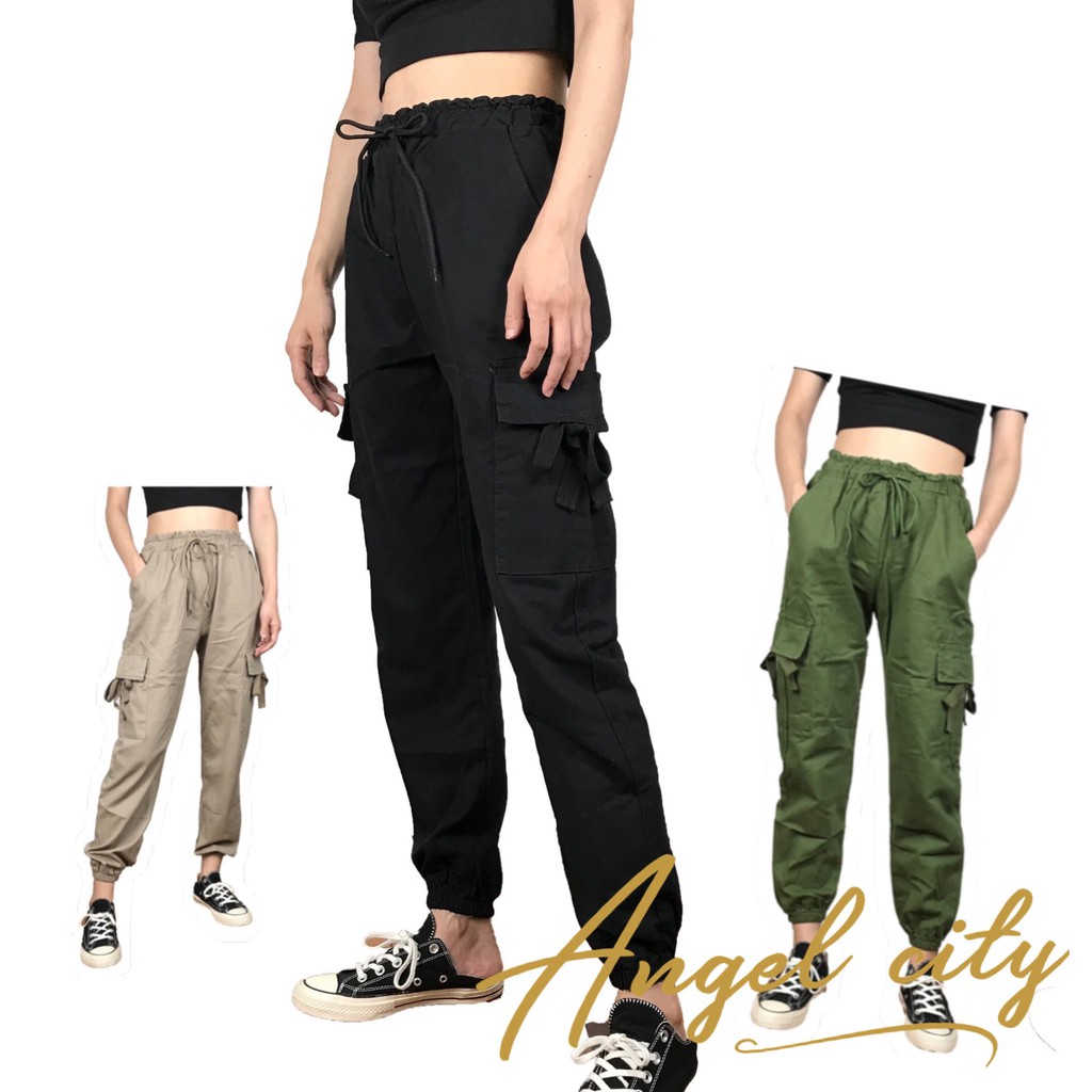 ladies cargo joggers