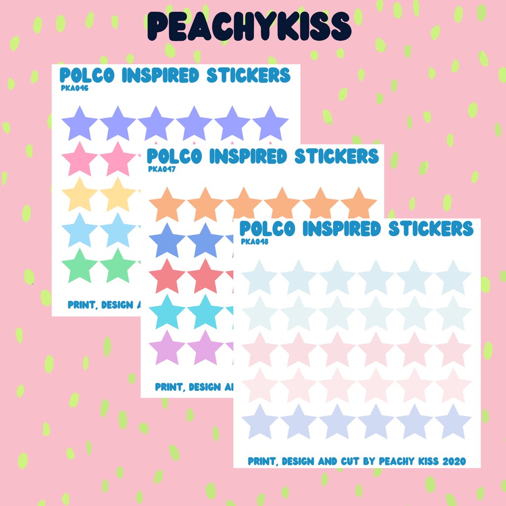 star polco sticker planner stickers shopee philippines