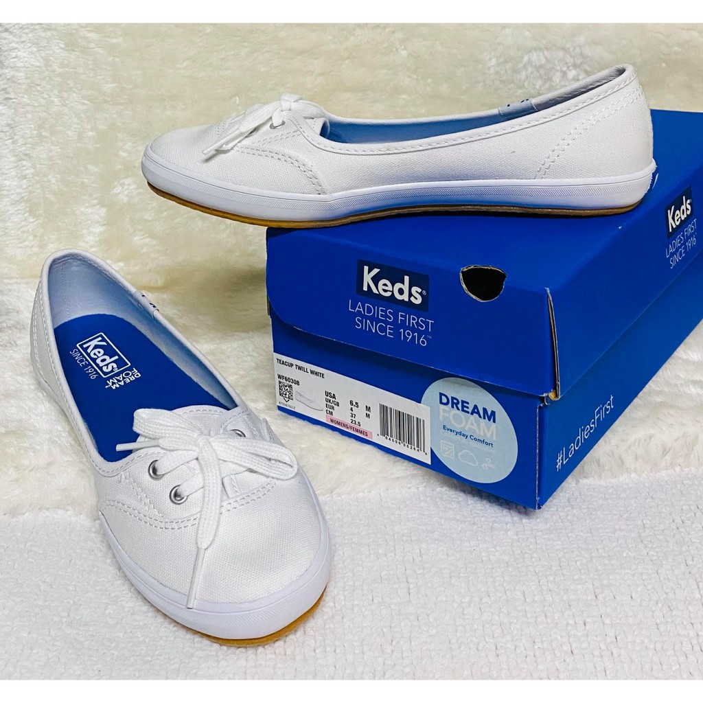 keds teacup white