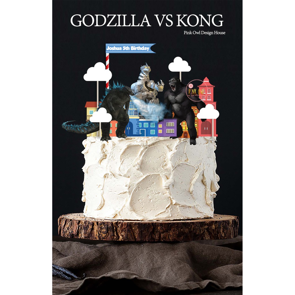 Kong Vs Godzilla Cake Topper Shopee Philippines