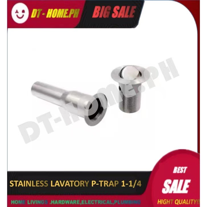 STAINLESS 304 LAVATORY P-TRAP 1-1/4 WITH FLIP UP . P-TRAP 1-1/4 .FLIP UP 1-1/4 ONLY.BASIN ACCESSORIE