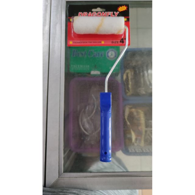 Baby Roller Brush 4 Inches With Handle (Cotton Or Foam) Shopee