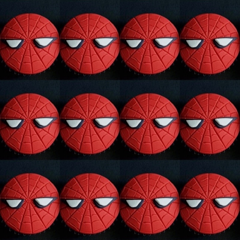 Edible cupcake toppers (Spiderman) fondant/pastillas 12 pcs | Shopee  Philippines