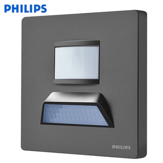solar lamp┇Philips foot lamp embedded human body induction lamp corridor wall foot lamp 86 type hou #2