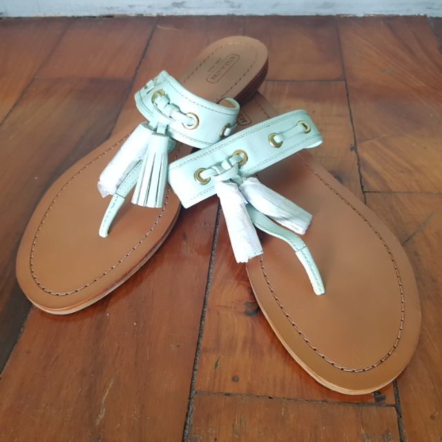 genuine leather flip flops