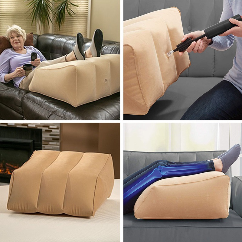Leg Ramp Inflatable Leg Pillow Wedge Pillow Elevates Legs and Feet for