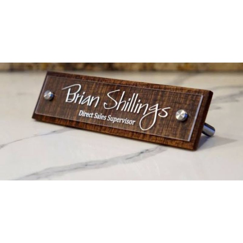 Personalized Name Plate Sample Design Strong Wood Sale 3 500