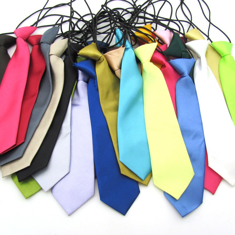 26 Colors Kids Faux Silk Ties Small Neckties for Children Shopee