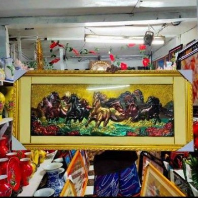 25x40 8 Horses Gold Wall Frame Shopee Philippines
