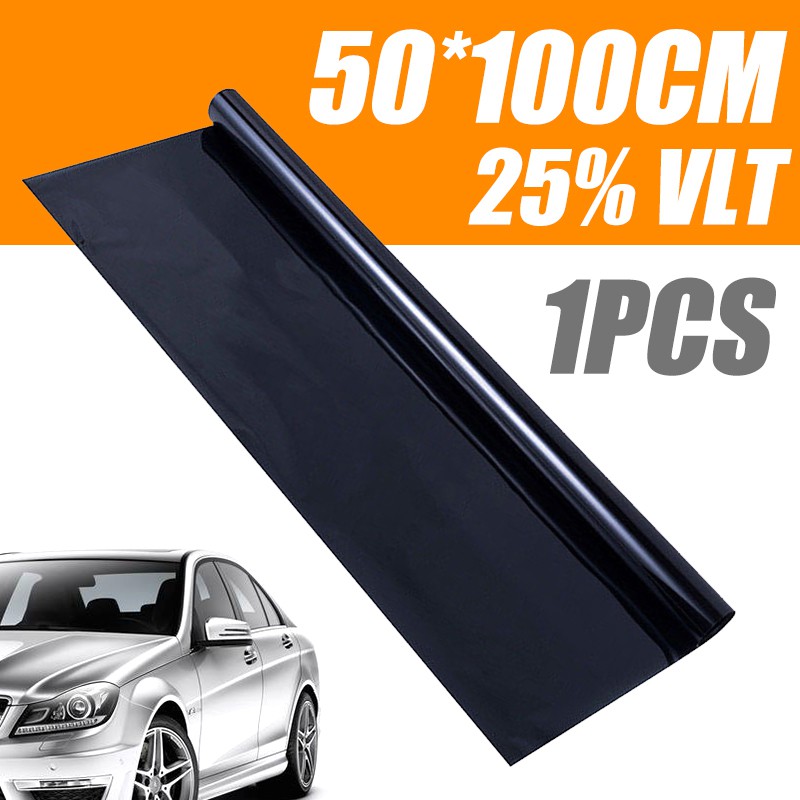 50cm x 3M Black Glass Window Tint Shade Film VLT 50% Auto Car Film UV Protect
