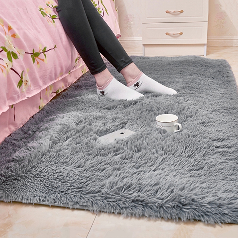 1pcs Polyester Floor Mat Carpet For Living Room Home Floor Rugs Mats Kids Room Faux Fur Area Rug