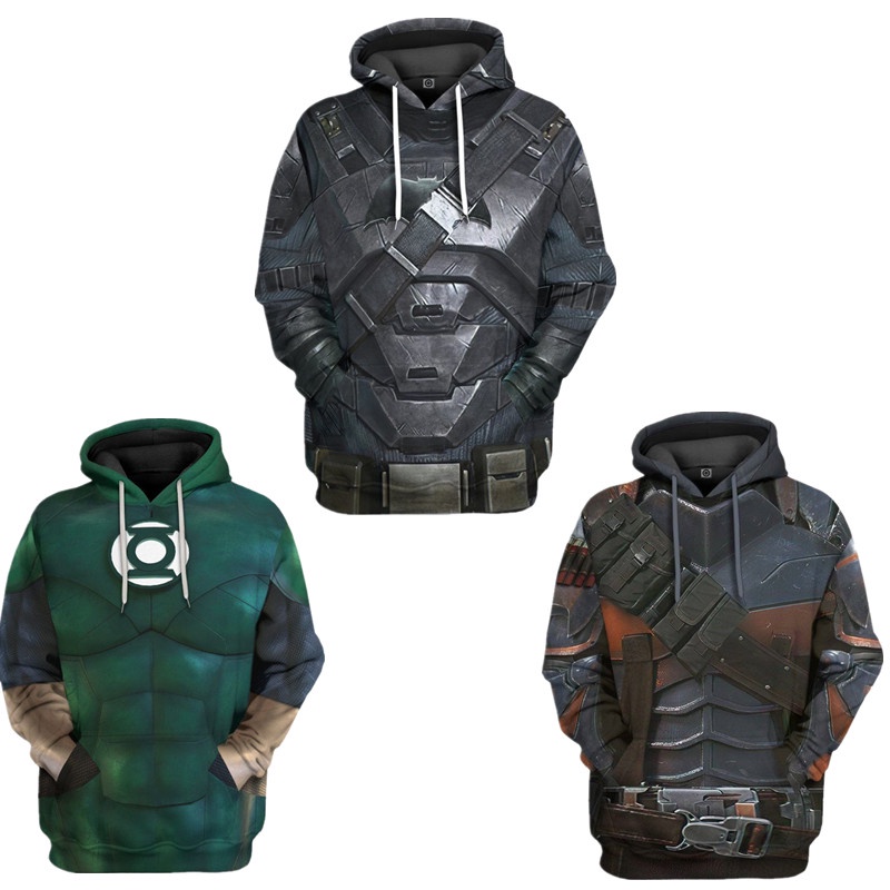 Superhero BATMAN Green Lantern Deathstroke Hoodie Superhero Sweater digital  printing Jacket | Shopee Philippines