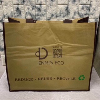 Dennis Eco Bag Jumbo size Shoulder ecobag Brown Large capacity High quality Non-woven Shopping bag