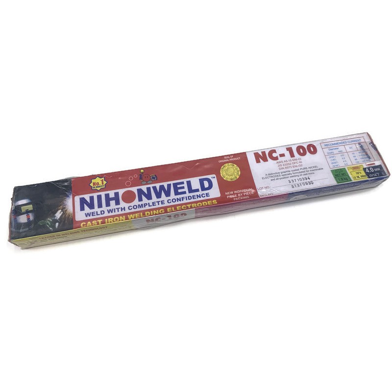 Nihonweld NC100 Cast Iron Welding Rod Electrode 4mm or 5/32 (1kg
