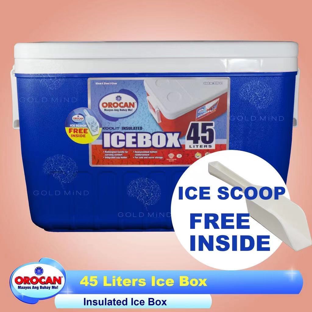 Orocan Ice box IceBox Cooler Chest Insulated 45L w/ free ice scoop