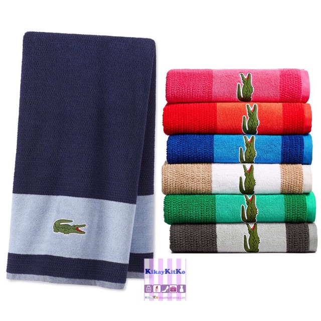 lacoste towels
