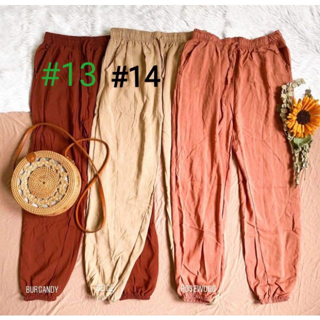 CHAMPS.PH Uniqlo Inspired Drape Drawstring Pants (Plain and Printed)