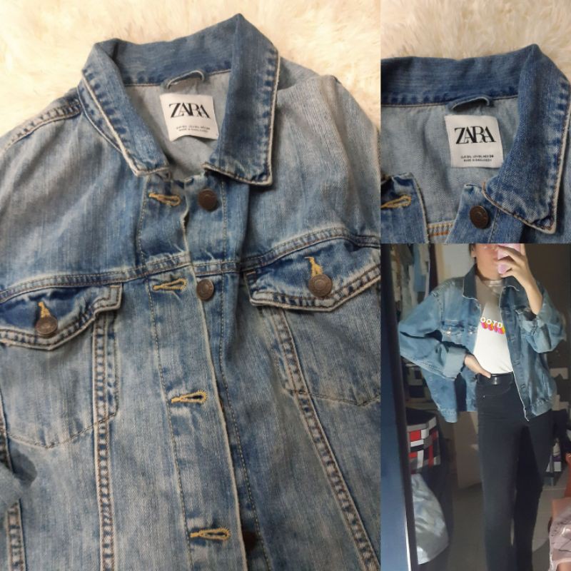 Zara Oversized Denim Jacket Shopee Philippines