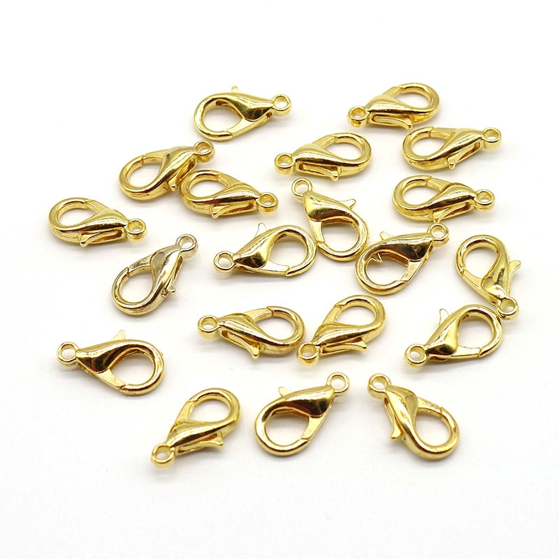 10pcs/lot Wholesale Price Lobster Clasps 12mm Bronze/Gold Lobster Clasps Hooks For Necklace Bracelet DIY Jewelry Making