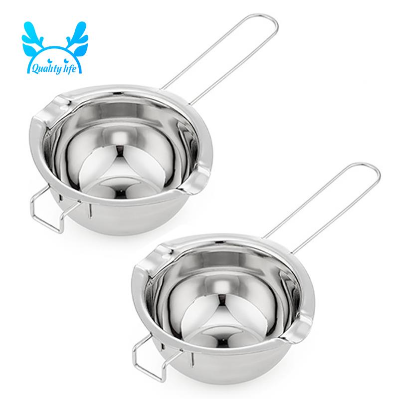 2Pcs Chocolate Melting Pot Double Boiler Milk Bowl Butter Candy Warmer Pastry Melt Pot Kitchen Dessert Baking Tool