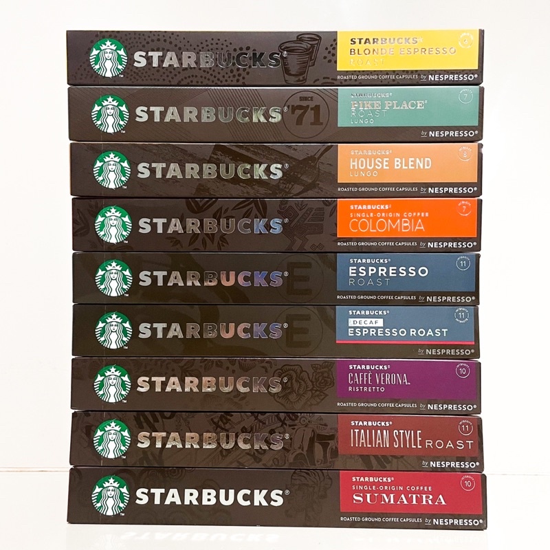 STARBUCKS Nespresso Pods/Capsules - All Flavors Available! | Shopee ...