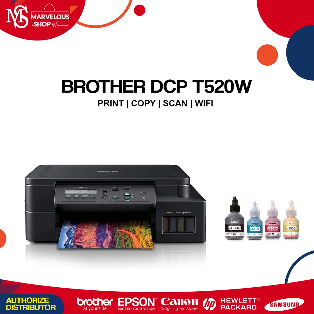 Brother DCPT520W InkTank Multifunction Printer Shopee Philippines
