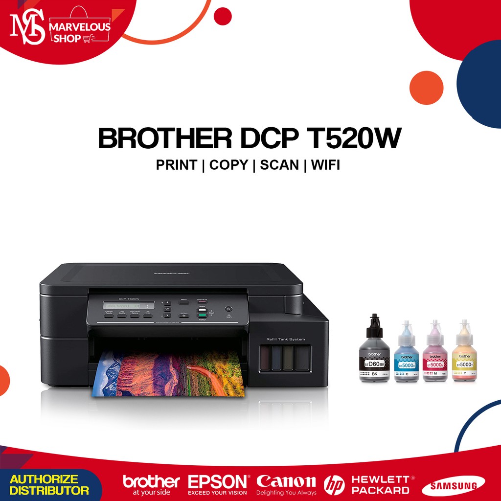 Мфу brother dcp t520w inkbenefit plus обзор