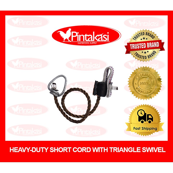 25pcs Short Tie Cord Heavyduty WITH Swivel for Gamefowl Rooster