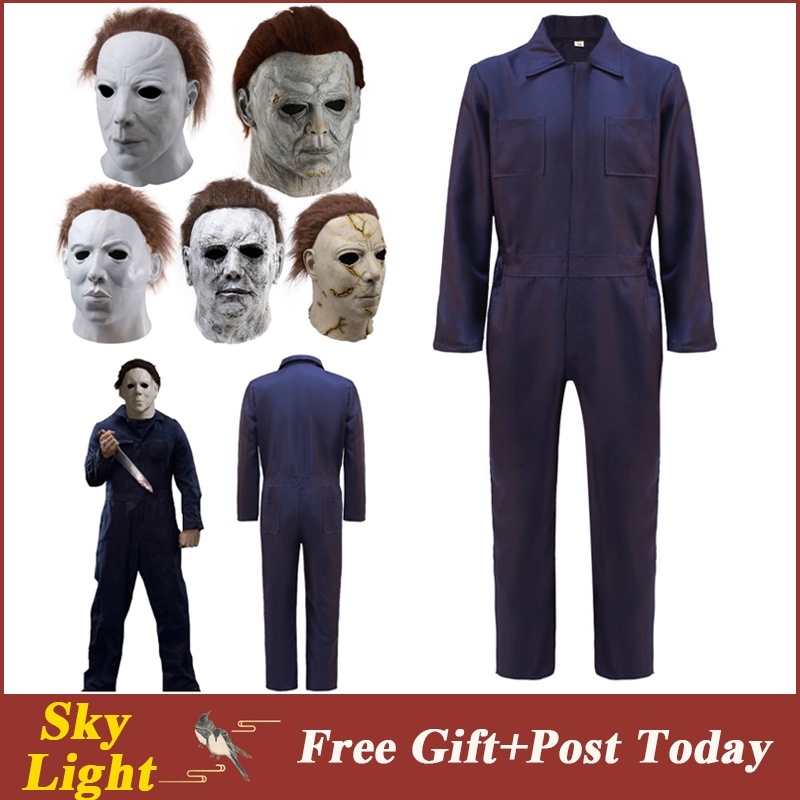 Halloween Costume Michael Myers Cosplay Horror Murderer Uniform Sets