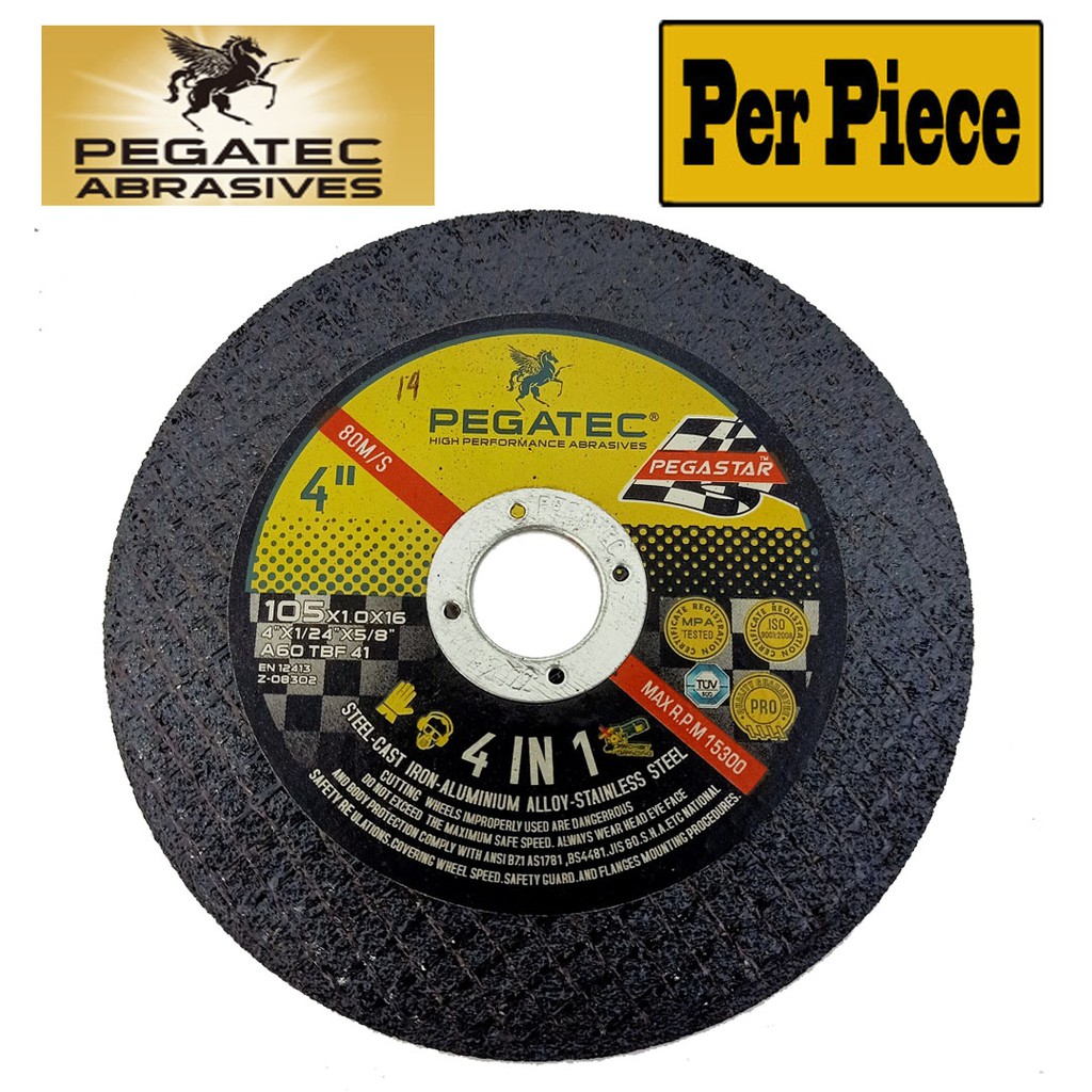 4" 105x1.0x16 Pegatec Cutting Disc for 4 in 1 Shopee Philippines