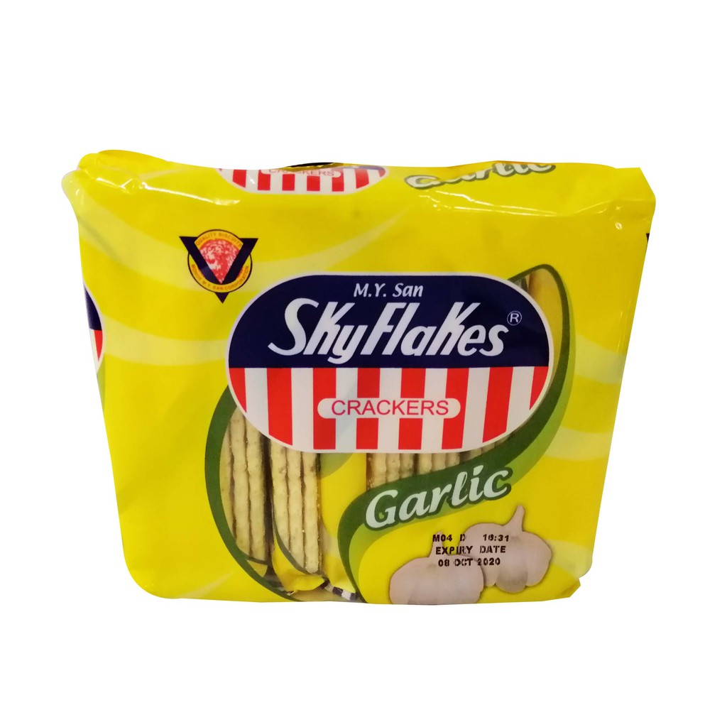 Sky Flakes Crackers Garlic (10pcsx25gms) Shopee Philippines