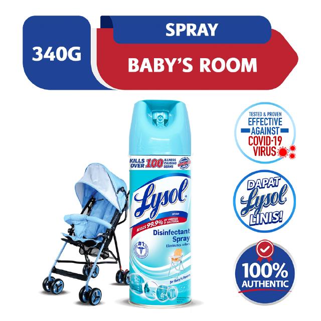 Lysol Disinfectants Spray Baby's Room 340GM Shopee Philippines