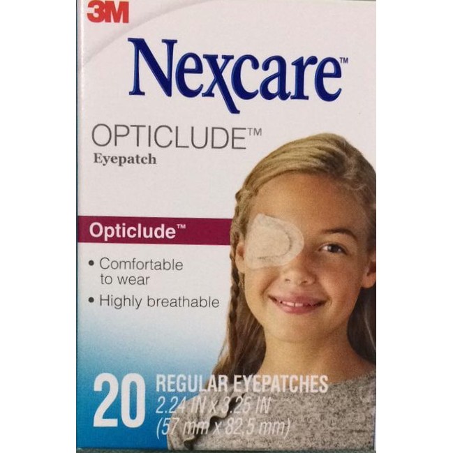 3M Nexcare Optical Orthoptic Eye Patch Regular Eye Patch Shopee