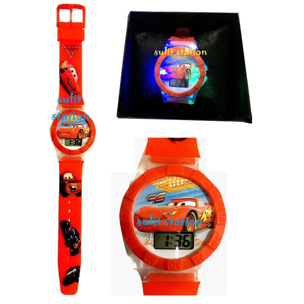 lightning mcqueen digital watch