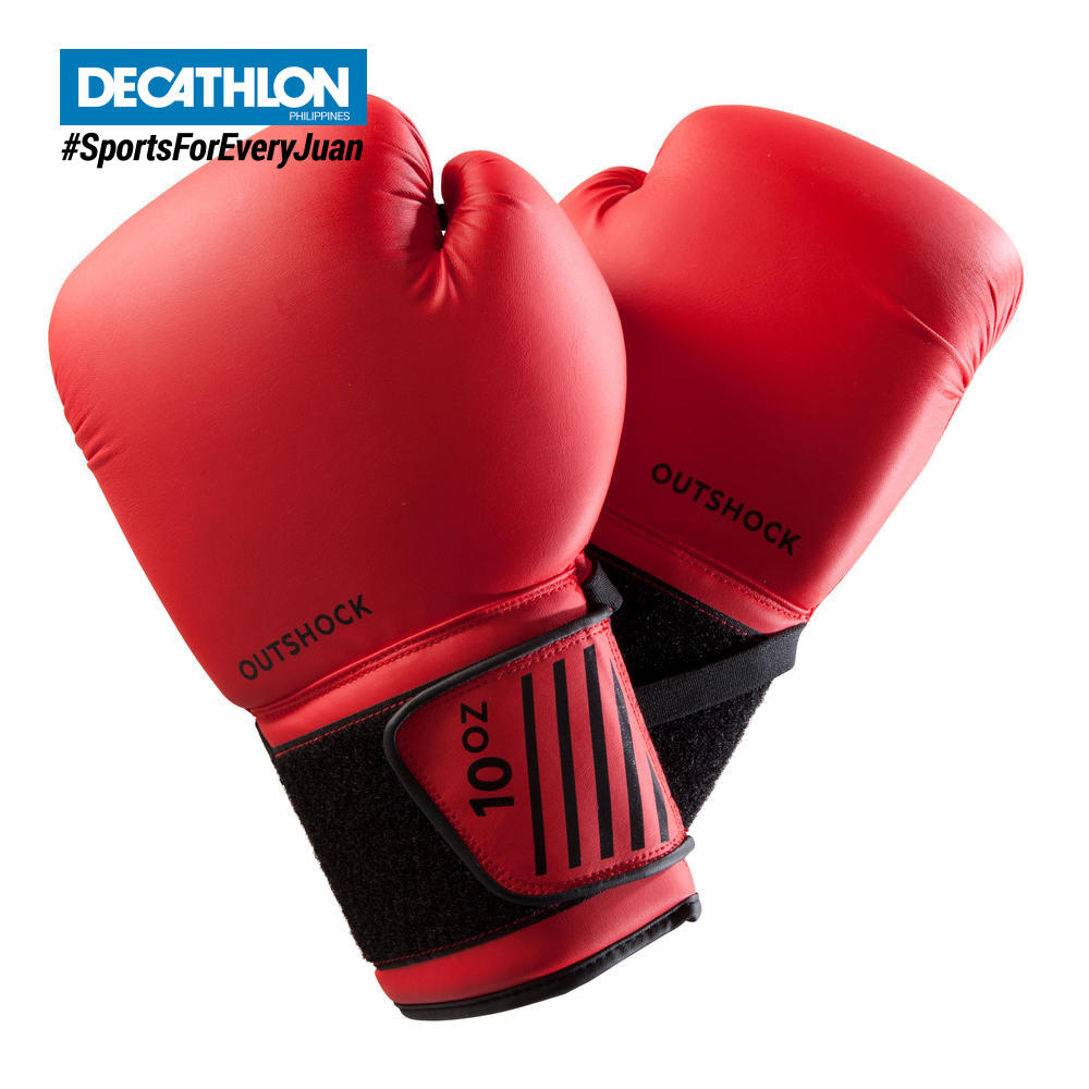 Decathlon Outshock Beginner Boxing Gloves 100 Red Shopee Philippines