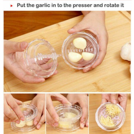 Rolling Garlic Chopper Plastic Garlic Ginger Press Grater Peeler Twist Crusher Novelty Household Kitchen Accessories 