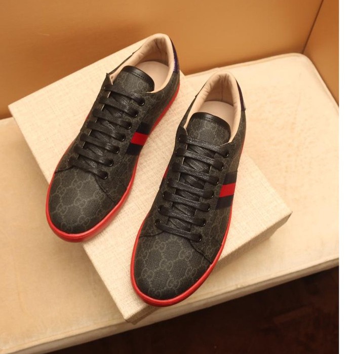 100% Original】¤100% ORIGINAL Gucci Black/Red Sneakers Shoes For Men |  Shopee Philippines