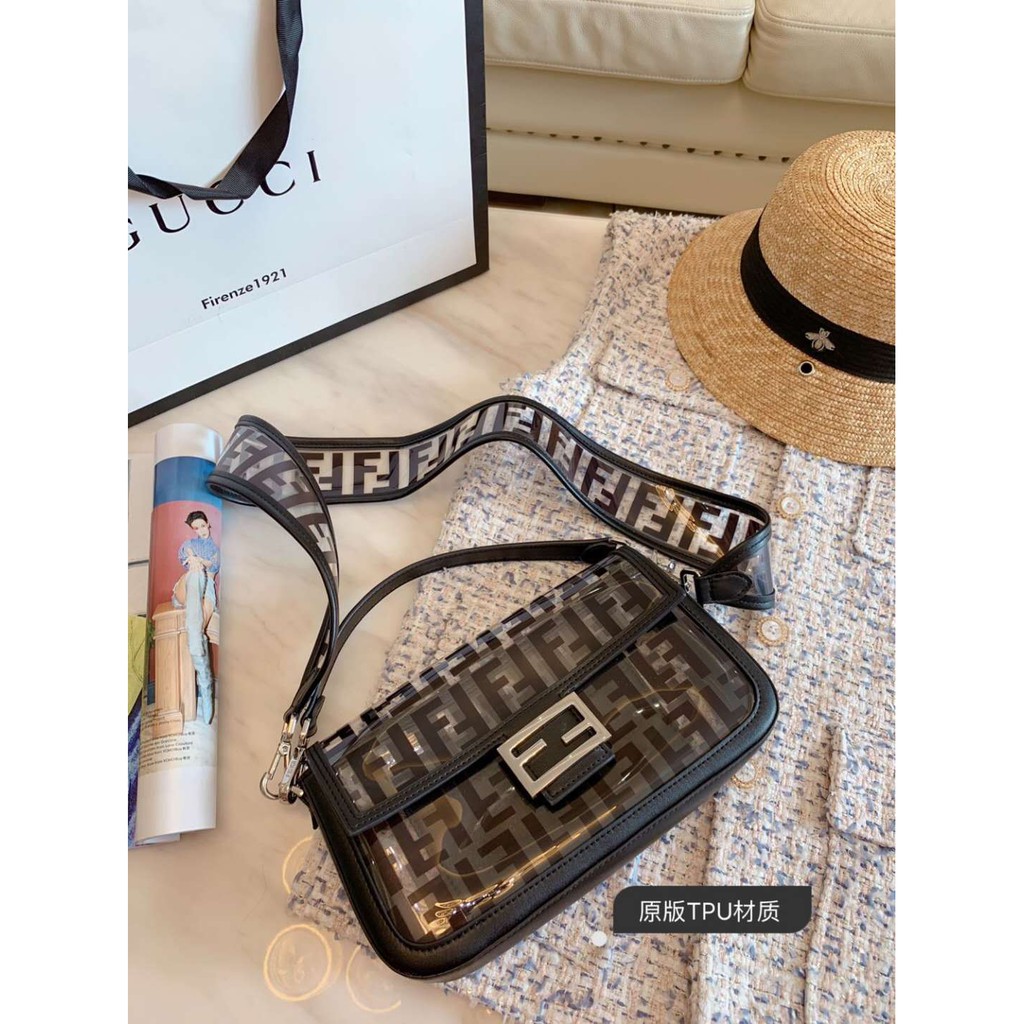 fendi baguette transparent